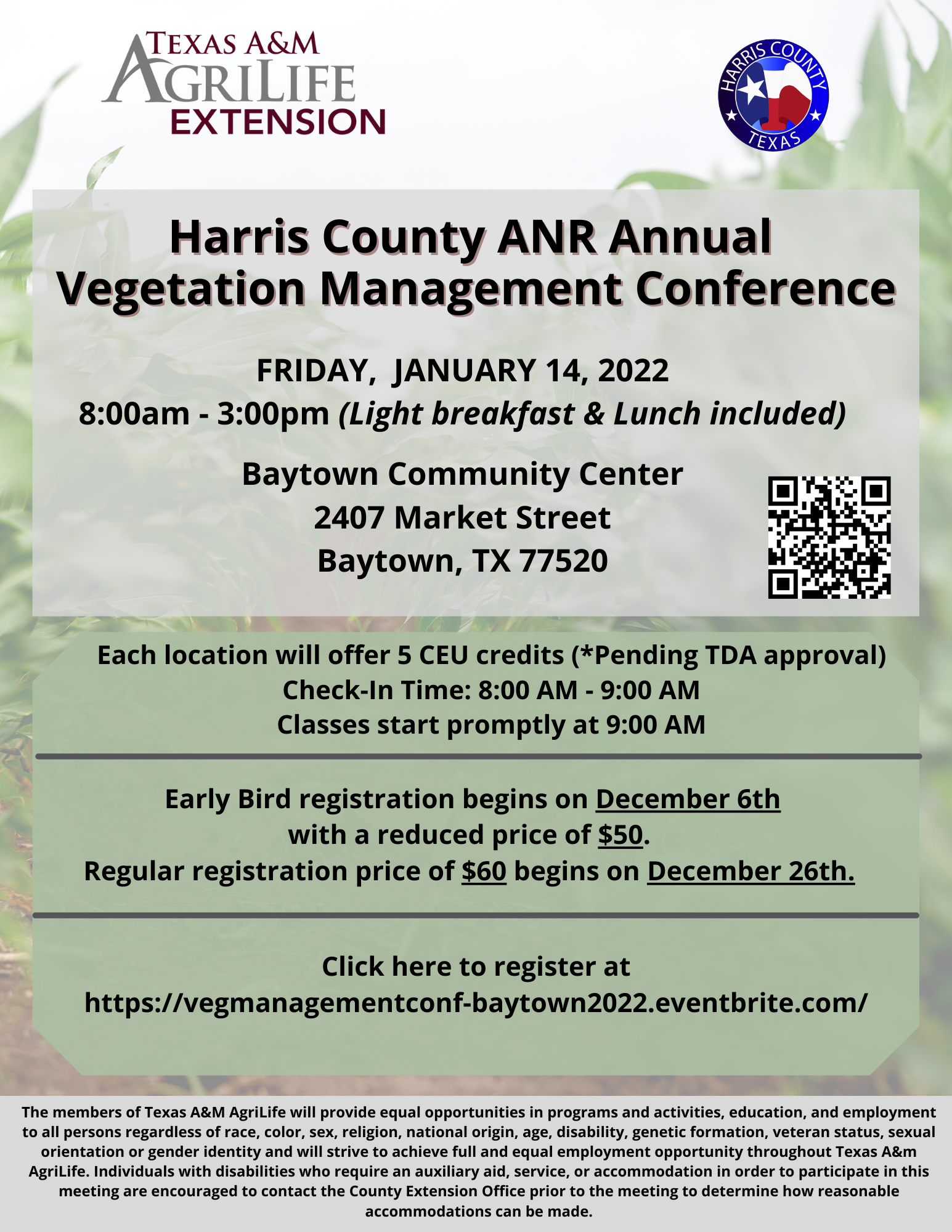 Harris County ANR Annual Vegetation Management Conference Baytown