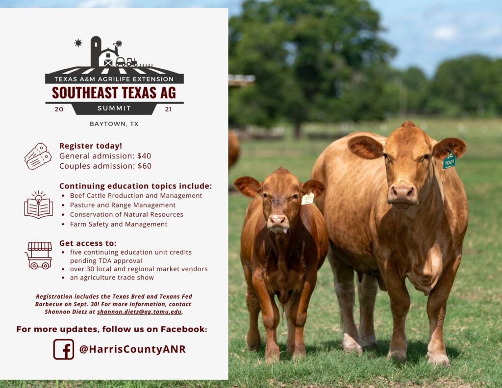Save the Date Postcard for 2021 Southeast Texas Ag Summit