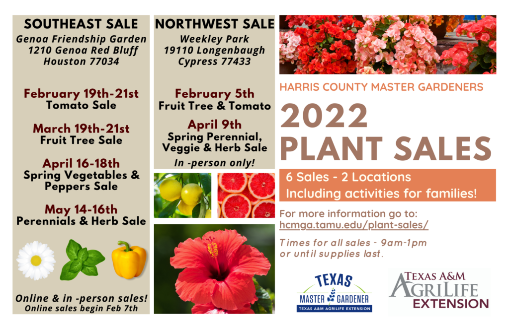 2022 Master Gardener Plant Sales Flyer