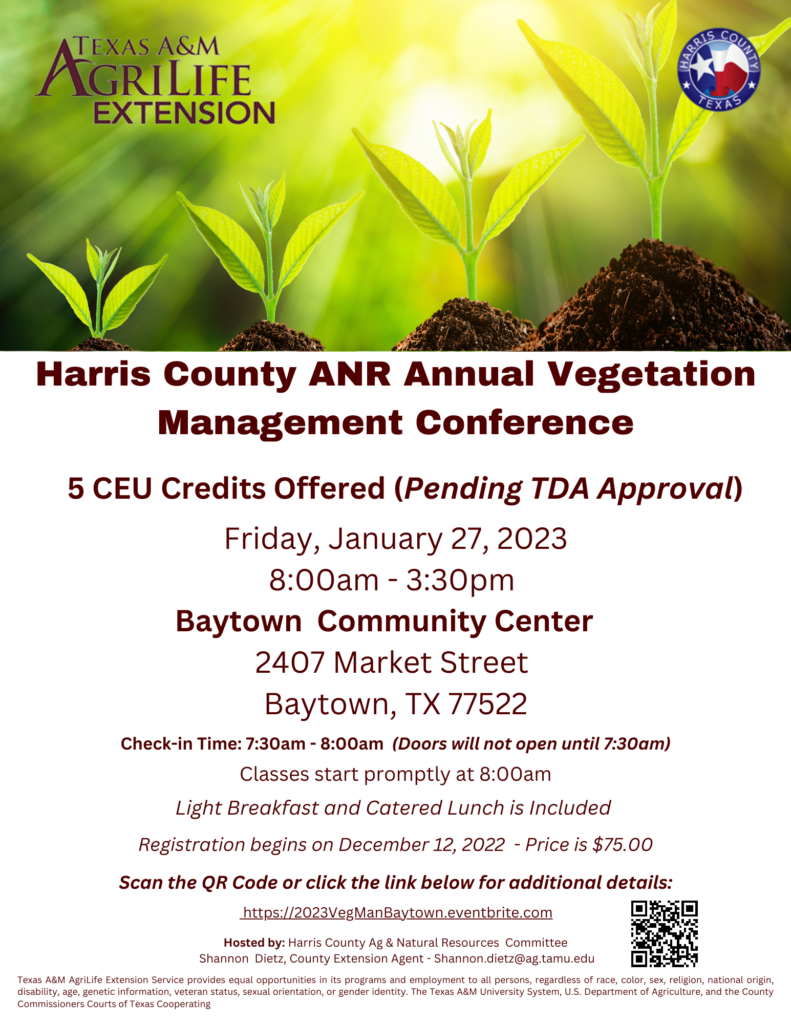 2023 Vegetation Management Conference Baytown Harris